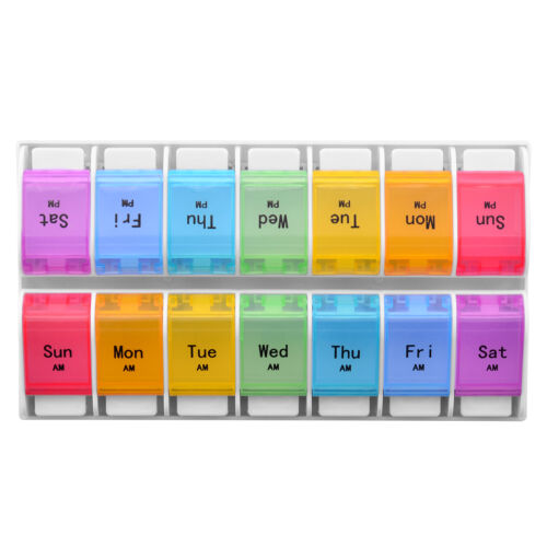 1/2/3/4 Mal am Tag 7 Tage/31 Tage Medizin Behälter Pillendose Organizer Etui - Bild 17 von 26