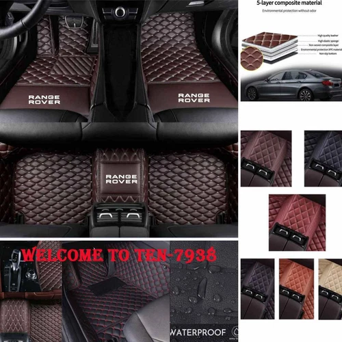 For Land Rover Range Rover Car Floor Mats All Weather Custom Auto Carpet Liners - Imagen 6 de 40