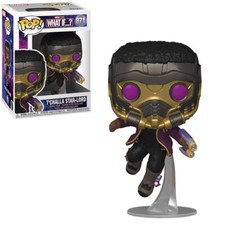 Funko Pop! Figura Vinilo Marvel What if #871 - T'Challa Star Lord con Protector