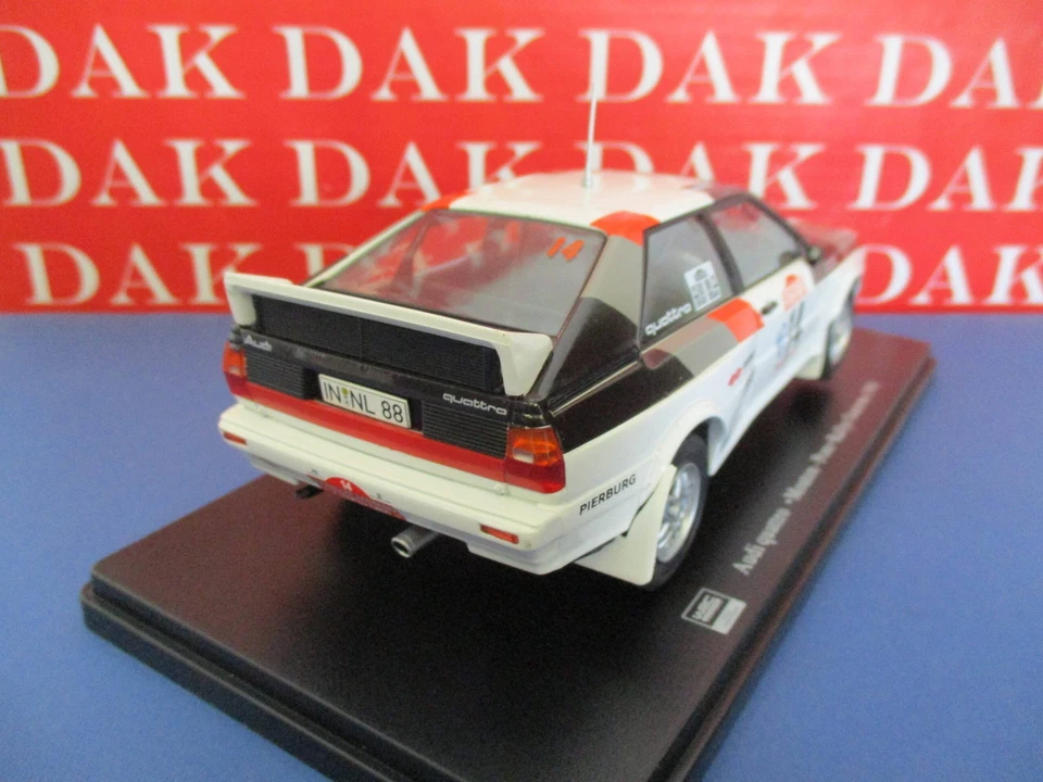 Die cast 1/24 Modellino Auto Audi Quattro Rally Sanremo 1981 M. Mouton - Immagine 3 di 4