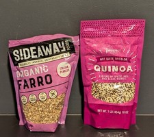 Sideaway Foods Grain Farro Micro 16 oz  + Imperfect Foods Quinoa 16 oz - NEW