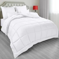 Utopia Bedding Down Alternative Comforter Twin White All Season Duvet Insert New