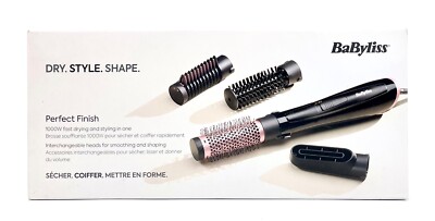 Babyliss Perfect Finish Warmluftbürste AS126E mit Ionen Technologie & 4 Aufsätze