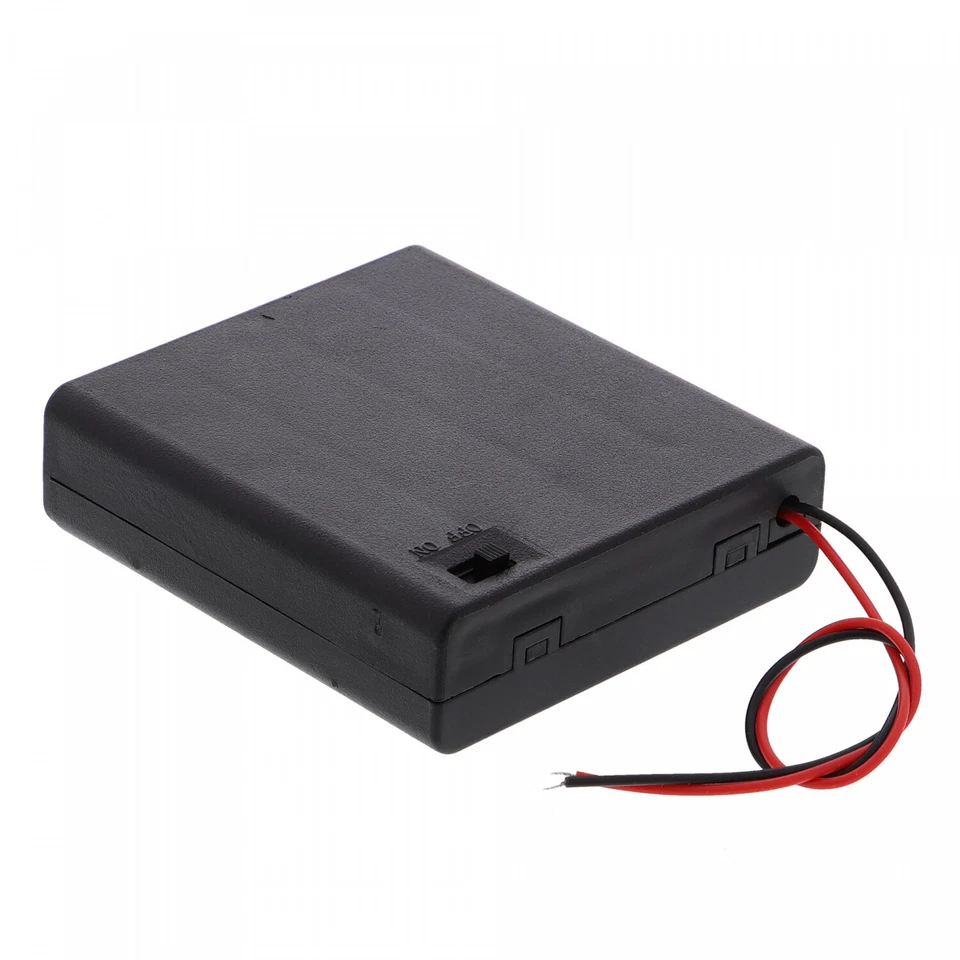 FUNDUINO Batteriefach - 4x AA (6V), ohne Stecker, mit Schalter