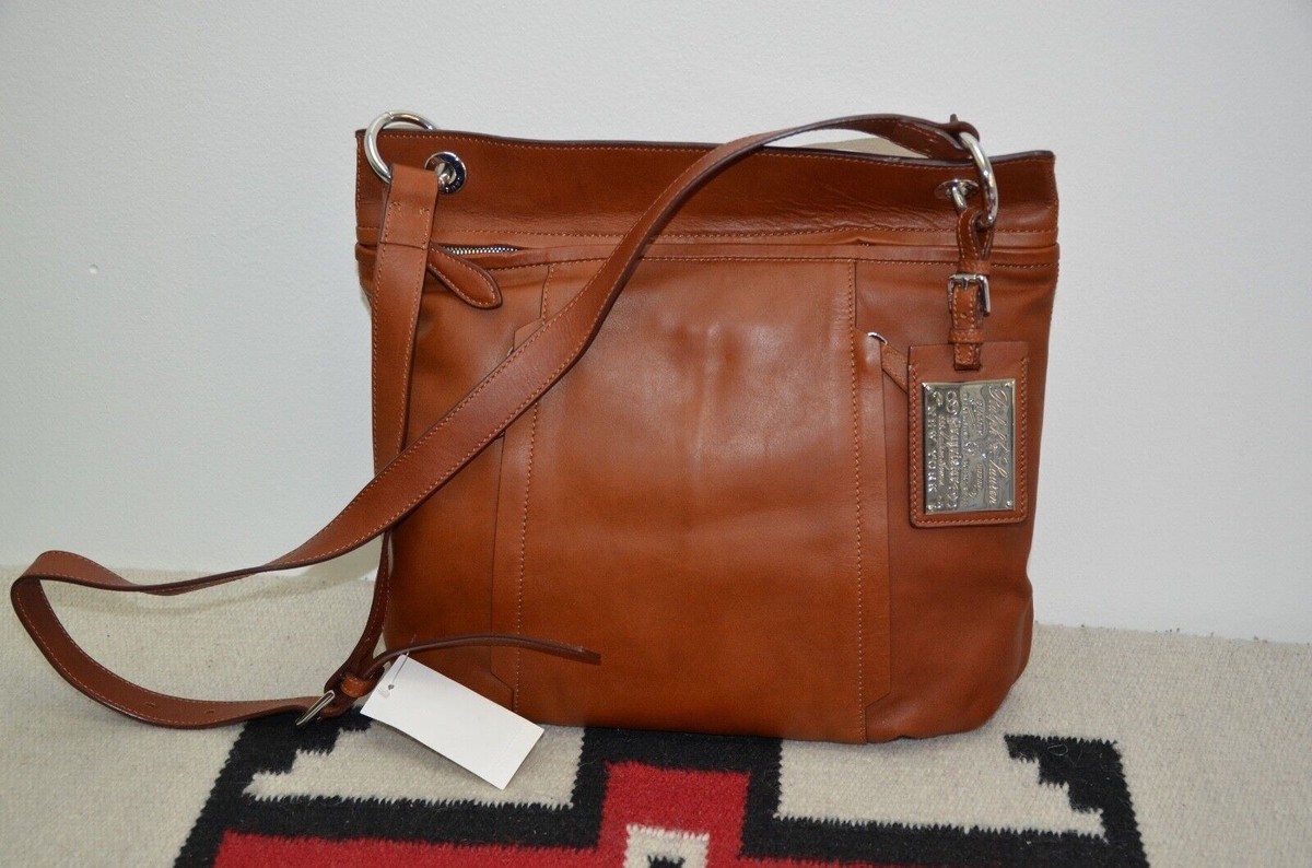 Ralph Lauren Brown Leather Crossbody Shoulder Messenger Bag