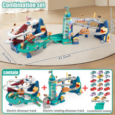 King Size Dinosaur Race Track Playset Toys fo...