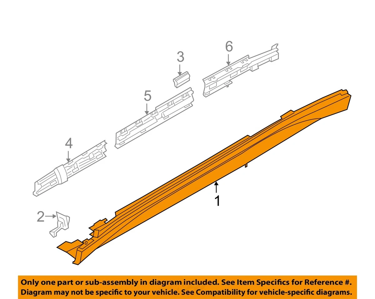 BMW OEM 16-18 X1 Exterior-Rocker Molding Left 51777403399 | eBay