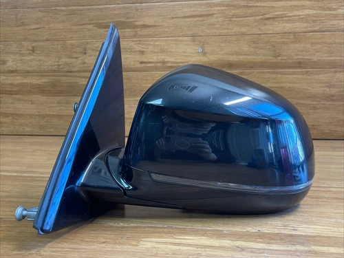 2014-2018 BMW X5 F15 Left OutSide Mirror Black Sapphire 475M OEM *NOTE*