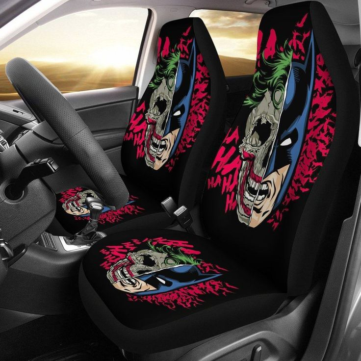 Joker and Batman Car Seat Covers Villains Movie Car Seat Covers
