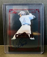 2018 Leaf Trinity Clear Acetate WANDER FRANCO Red Foil Auto RC 10/25 Rays