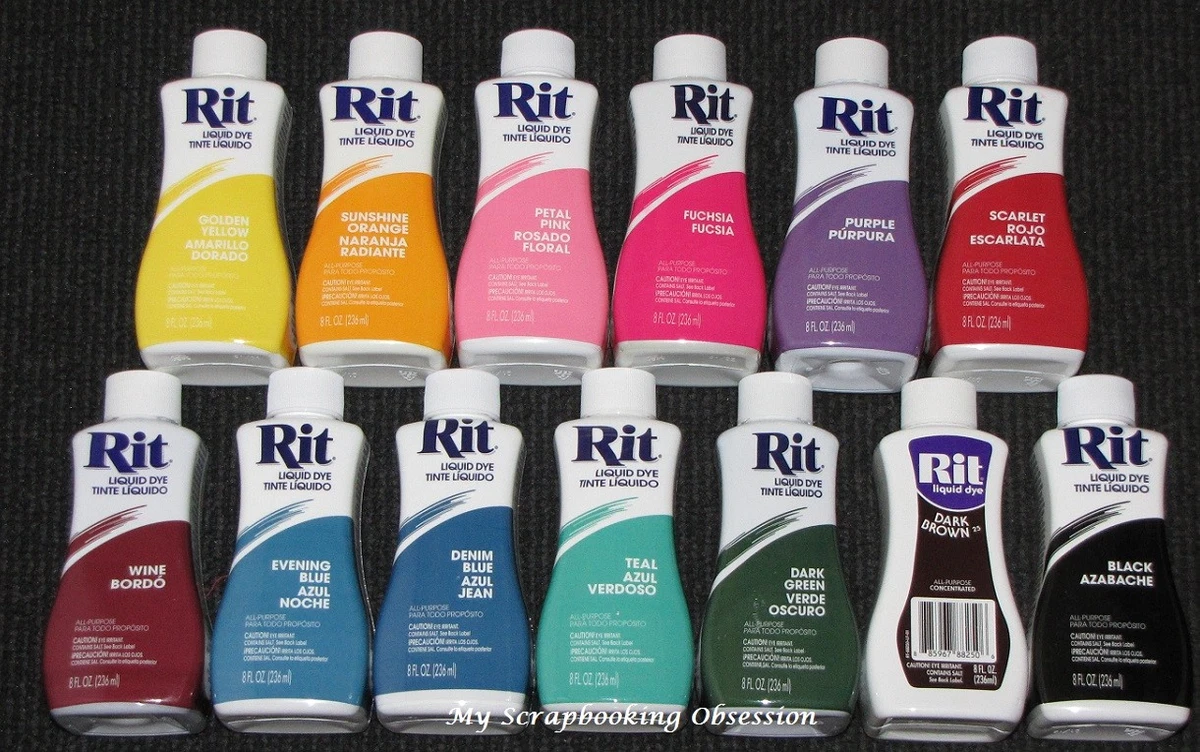 Rit Dye Multi-Purpose Liquid 8 OZ. | Great for Clothing, Accessories,  Décor, and Much More | 2-Pack, Navy Blue