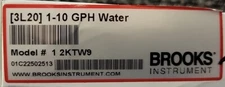 Brooks 2KTW9 [3L20] 1-10 GPH Water, 1 2KTW9, NEW