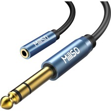 1/4 to 3.5mm Headphone Adapter, 6.6 Feet TRS 6.35mm 1/4 Male to 3.5mm 1/8 Fem...