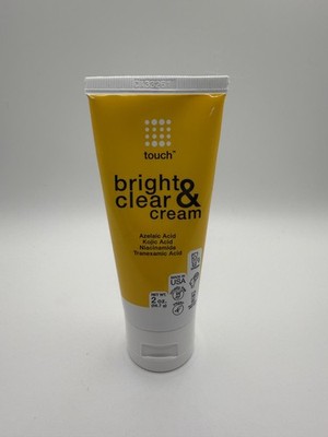 Touch Bright Clear Cream Dark Spot Corrector Azelaic Kojic Niacinamide Vegan 2oz