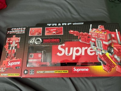 Supreme Transformers G1 Optimus Prime Action Figure Red SS25