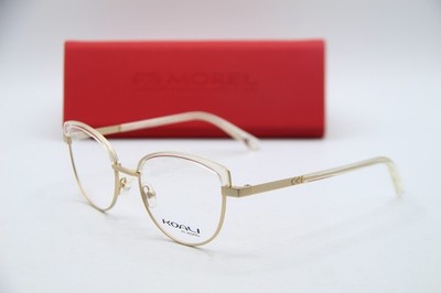 NEW MOREL KOALI 20035K DD23 CLEAR GOLD AUTHENTIC FRAMES EYEGLASSES 51-19 K1