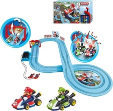 Carrera First Nintendo Mario Kart Slot Car Race Track - Includes 2 Cars Mario...
