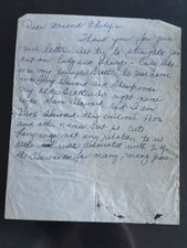 Three Stooges Moe Howard Unique Signed Letter Multiple Times Rare 1960’s