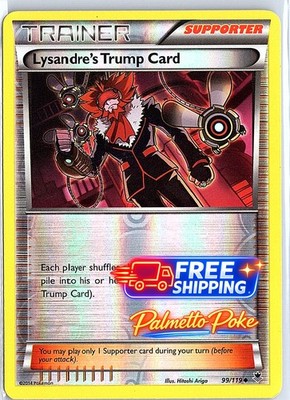 Lysandre's Trump Card Reverse Holo Uncommon XY - Phantom Forces 99