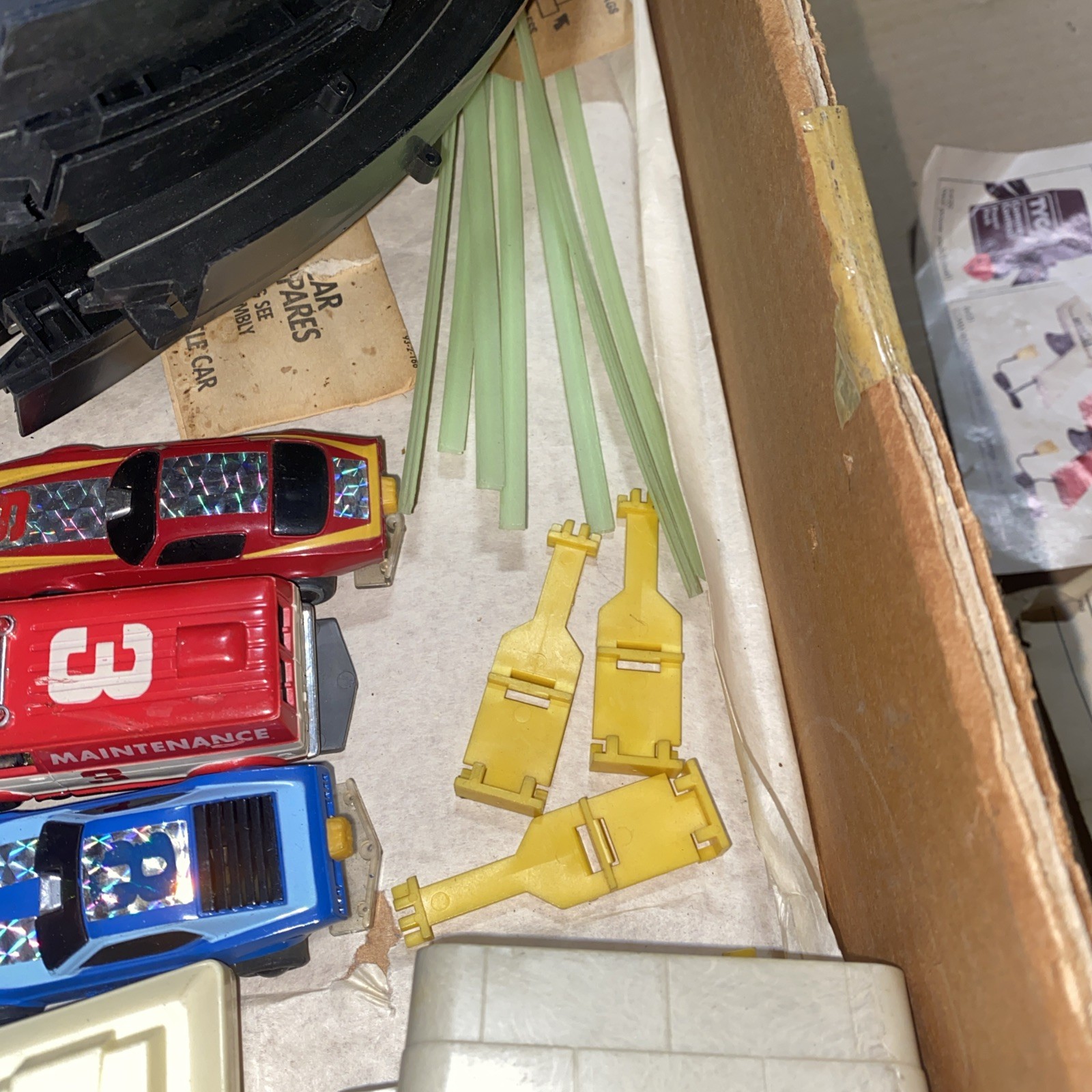 TYCOPRO Electric Racing System 8 Curved 12 Straight Only Three Cars - Untested