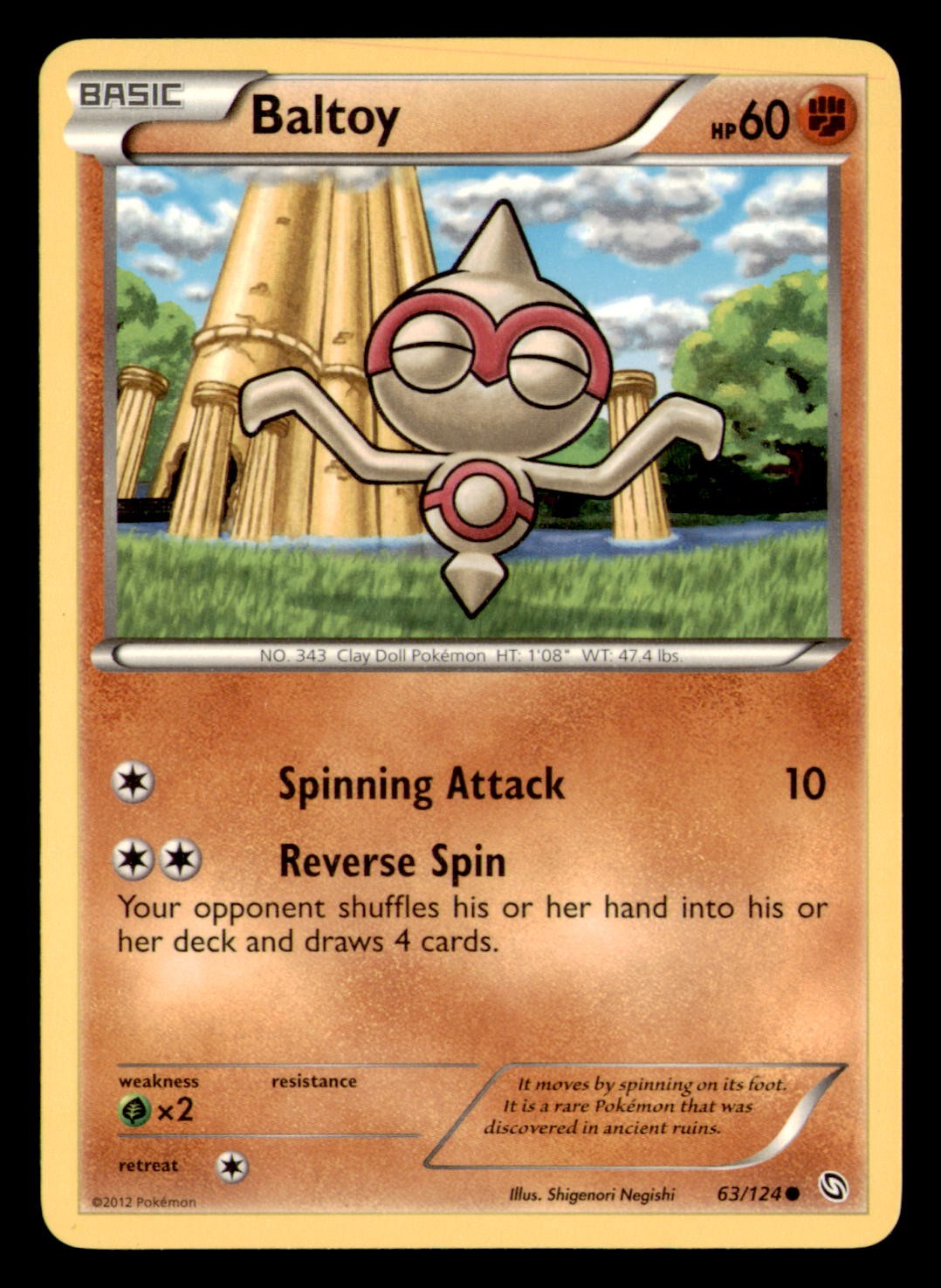 Baltoy 63/124 Common Dragons Exalted Pokemon Lightly Played