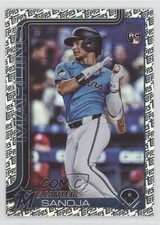 2025 Topps Series 2 Topps Foil Pattern Javier Sanoja #653 1f3g