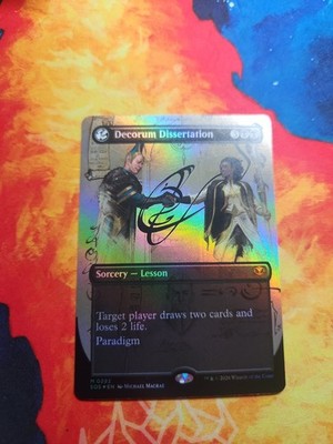 Decorum Dissertation (Borderless) - Secrets of Strixhaven (SOS) - Foil - NM