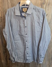 TREND by F/X Fusion Men’s Lrg Modern Button Shirt Long Sleeve business casual