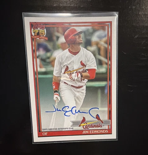 2026 Topps Series 1 Jim Edmonds 1991 Topps Baseball Autographs (RAW)