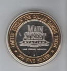 MAIN STREET STATION LAS VEGAS  .999 FINE SILVER LIMITED TEN DOLLAR GAMING TOKEN