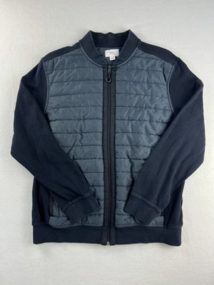 Brax Men s Sky Hybrid Sweater Jacket Full Zip Navy Blue Size L