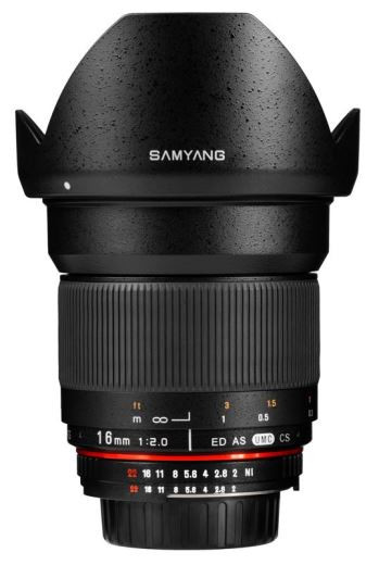 Samyang 16mm f2 ED AS UMC CS Lens: SONY E MOUNT