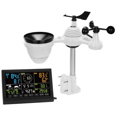 7-in-1 Wireless Weather Station 7.5 in Display for Indoor Outdoor-NO WIFI
