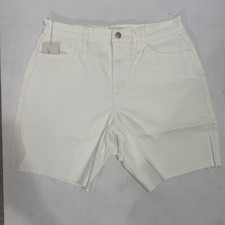 Universal Thread - Womens White High Rise Vintage Straight Shorts - Size 10
