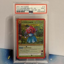 METAZOO CRYPTID NATION 1ST ED-KICKSTARTER #13 FLATWOODS MONSTER-HOLO PSA 9