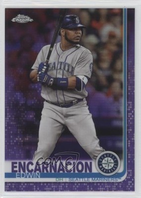 2019 Topps Chrome Purple Refractor 90/299 Edwin Encarnacion #101 0a6