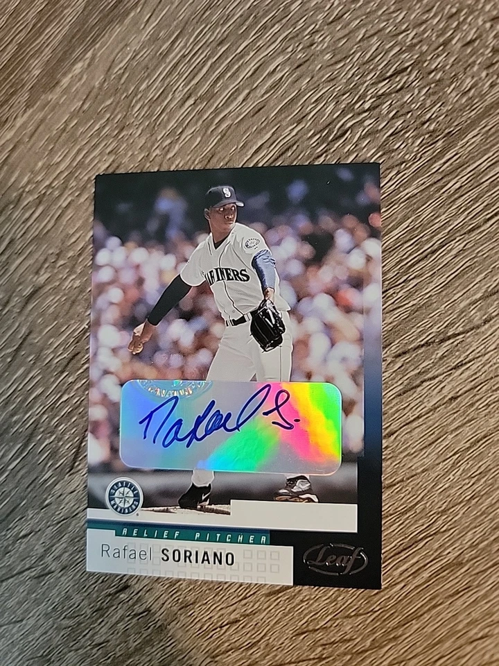 2004 Leaf Second Edition Auto Rafael Soriano #76 Mariners - Image 3 of 4