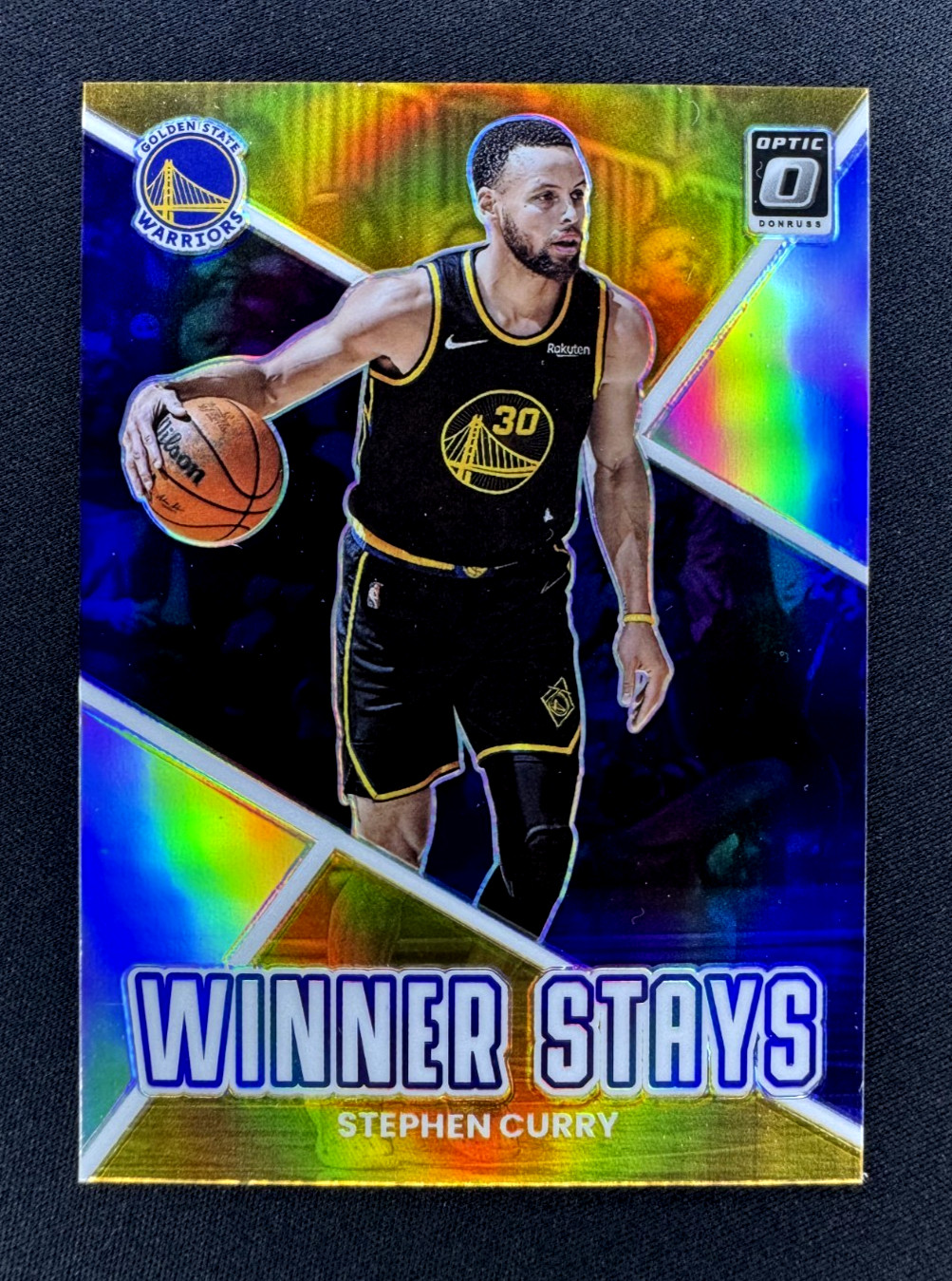 2022-23 Donruss Optic Winner Stays Stephen Curry #18 HOLO Prizm Warriors NM+