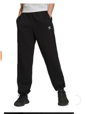 ADIDAS HIGH WAISTED ESSENTIALS FLEECE JOGGERS ADIDAS BLACK SIZE SMALL