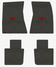 Lloyd Velourtex Front & Rear Mats for '70-72 Chevy Malibu w/Red on Black SS