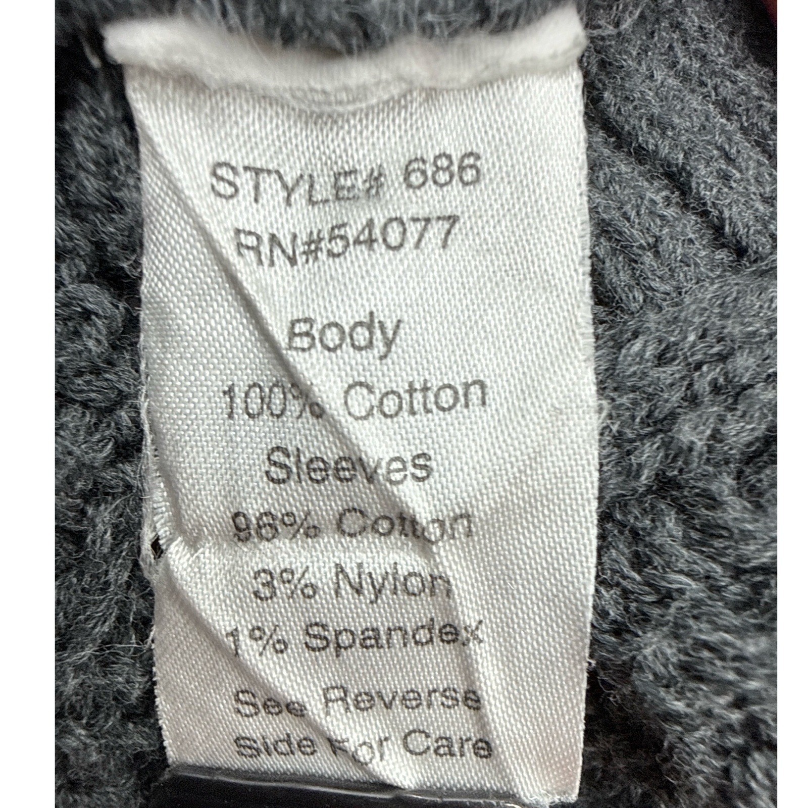 Cabi Gray Patchwork Cable Knit Oversized Batwing … - image 9