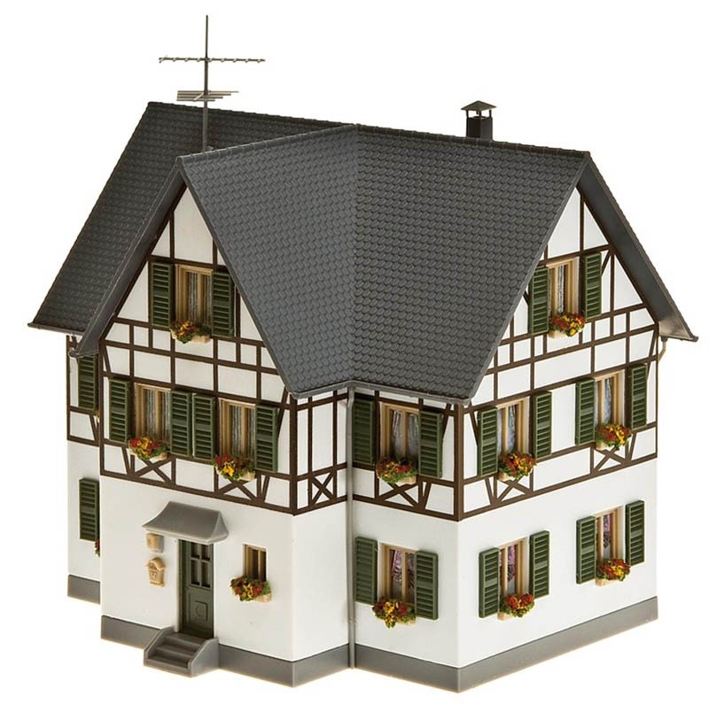 FALLER 130259 Zweifamilienhaus mit Fachwerk Bausatz H0