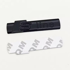 1pcs Metal S Line Badge Car Decal Emblem Sticker For Audi S Line Gloss Black 1pcs Metal S Line Badge Car Decal Emblem Sticker For Audi S Line Gloss Black