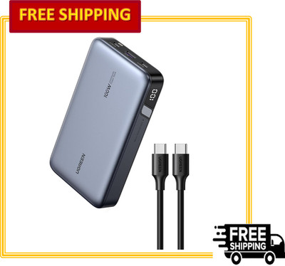 UGREEN 20000mAh 100W Nexode Power Bank 3-Port PD Fast Charging w/Digital Display