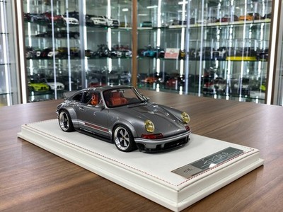 Porsche Singer DLS Ivy Models Silver w/ Orange Interior Ltd. Edn.[1/18 Resin]