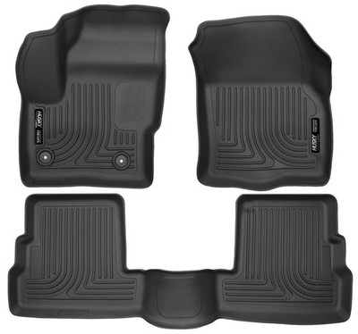Husky Weatherbeater Floor Mats Custom Fit for 2015-2019 Lincoln MKC Black