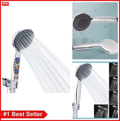 Handheld Shower Head 5 Spray Mode High Pressure Filtered with 59 Inch Hose