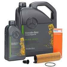 6L ORIGINAL 5W30 MB 229.52 + MAHLE Ölfilter für MERCEDES W177 W204 W205 OM654