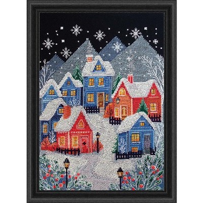 Abris Art The Night before Christmas Kit & Frame Counted Cross-Stitch Kit