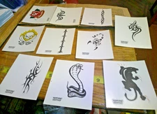 Captain Morgan 10 different Temporary tattoos 